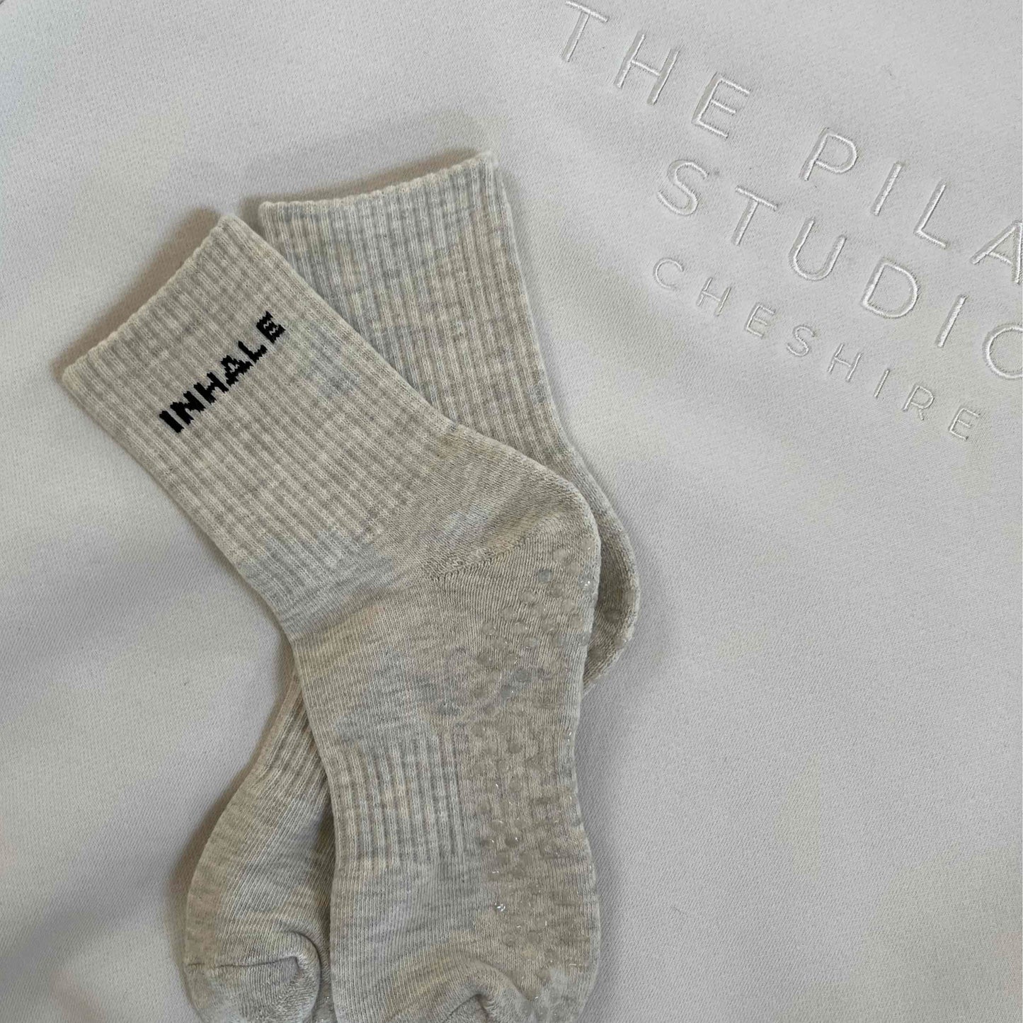 Inhale/Exhale Grip Socks