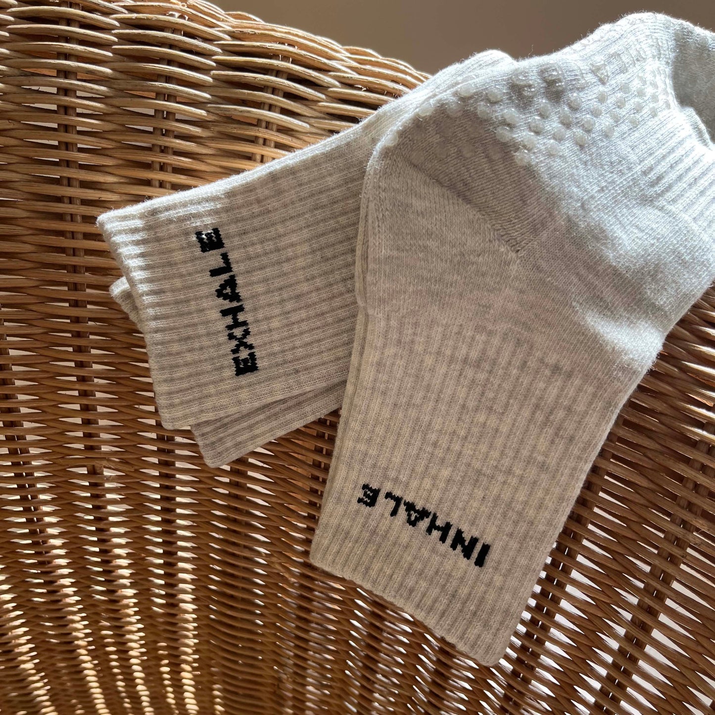 Inhale/Exhale Grip Socks