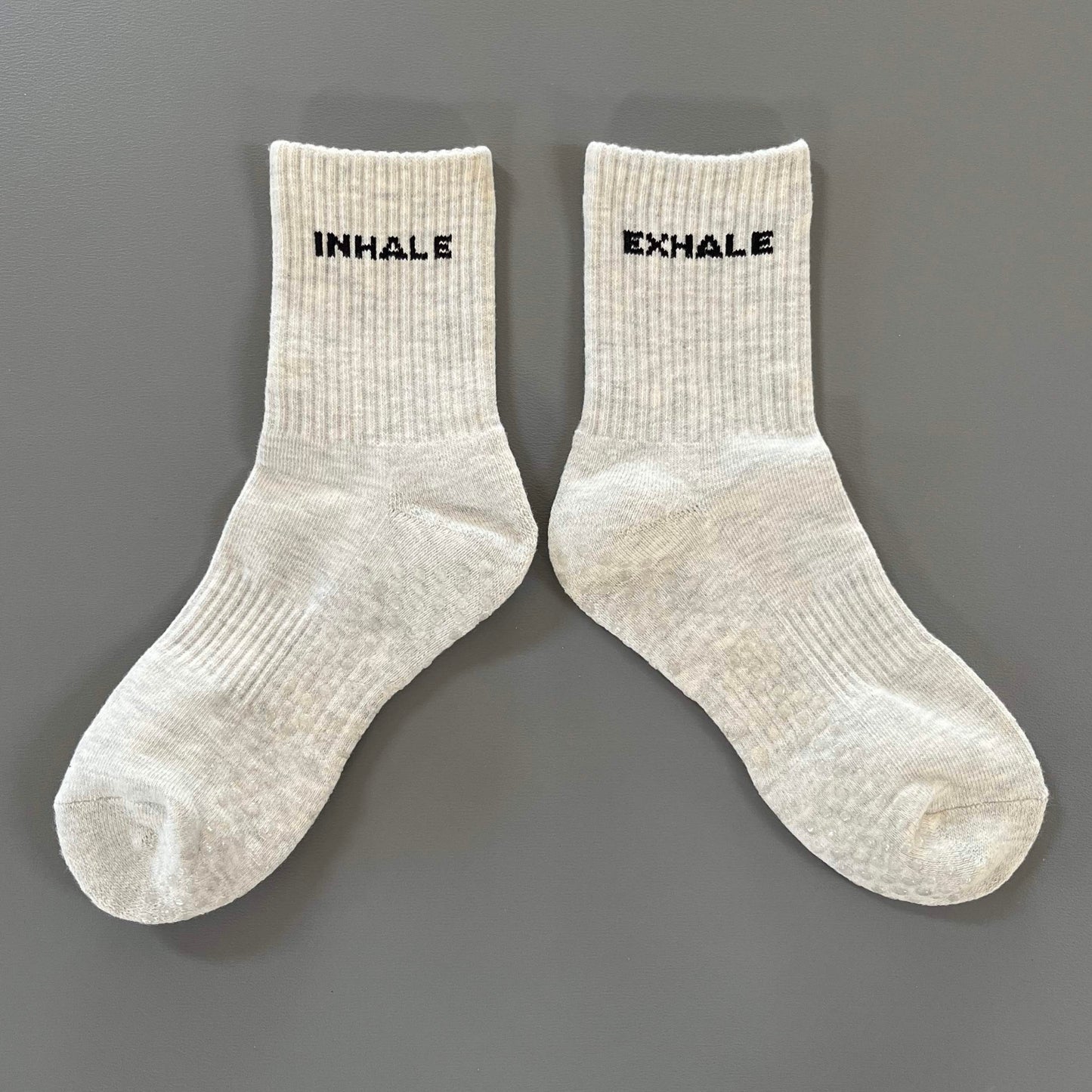 Inhale/Exhale Grip Socks